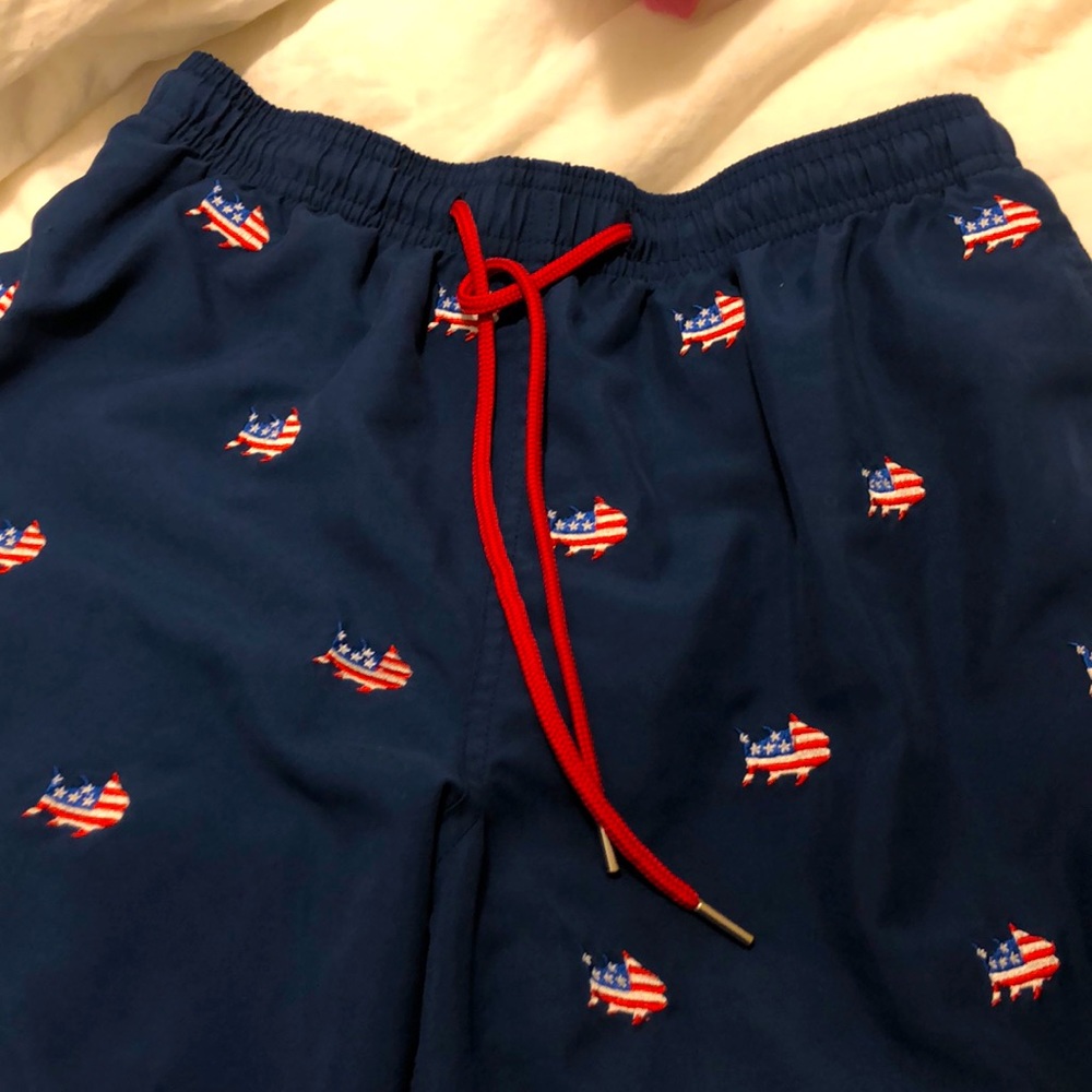Southern Tide swim trunks
